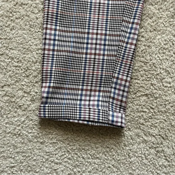 AnthropologieMalcolm Plaid Tapered High Rise Cropped Trouser Pants